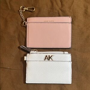 Anne Klein Blush and White Cardholders